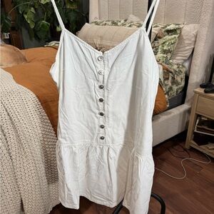 AE White Button-Down Dress